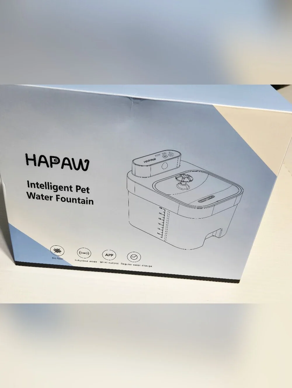HAPAW Smart Pet Water Fountain 3L WiFi App Controlled Automatic Cat Dog Water